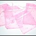 5 sacchettini di organza rosa