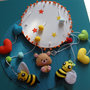   baby mobile - giostrina - decorazione lettino - orso e api