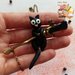 Halloween 🎃 Collana scopa con gatto nero