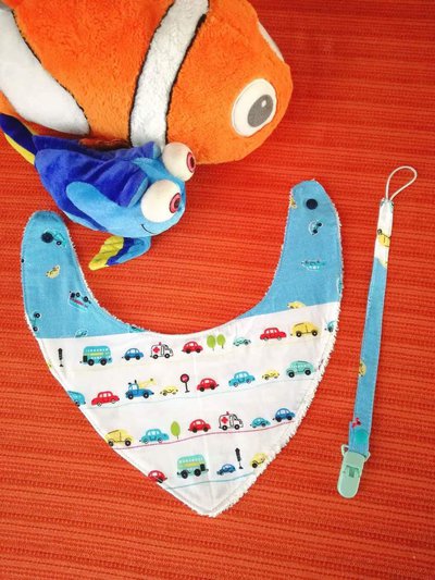 Set bavaglino bambino, bavaglino bambino, portaciuccio, set nascita, bavetta Set bavaglino bambino, bavaglino bambino, portaciuccio, set nascita, bavetta