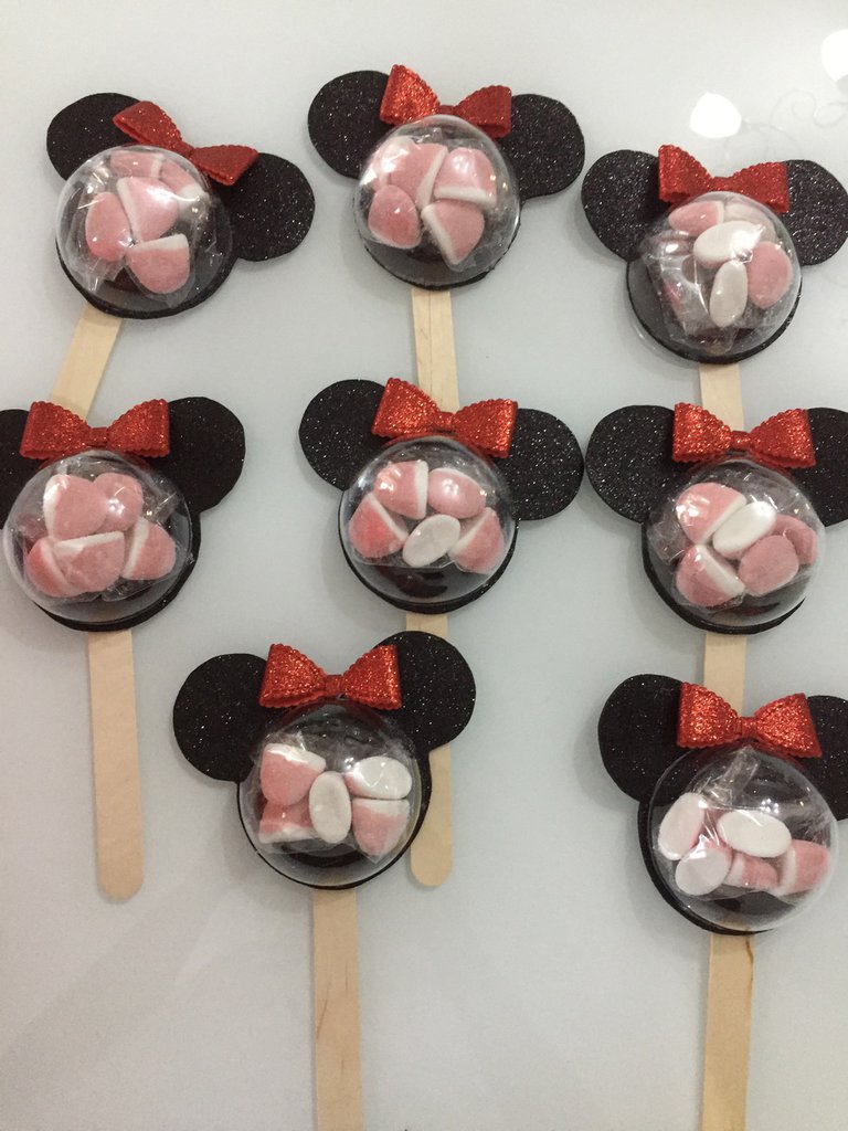 Fascia Capelli Henbrandt Fascia Orecchie Topolino E Minnie Fiocco Maculato Per Donne E Ragazze Tema N 884140 - Foto 2