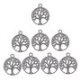 APPLICAZIONE CIONDOLO ALBERO DELLA VITA ARGENTO TIBETANO 2 CM PER BRACCIALE ORECCHINI COLLANA BOMBONIERA MATRIMONIO PROMESSA BATTESIMO SEGNAPOSTO LAUREA COMPLEANNO COMUNIONE CRESIMA