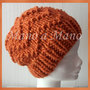 Cuffia in lana grossa - Arancio Zucca