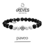 MOD. PAVEO - BRACCIALI REVES FATTI SU MISURA CON PIETRE NATURALI E COMPONENTI IN ARGENTO925, METALLO E ACCIAIO 316L