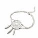 Bracciale acchiappasogni dreamcatcher portafortuna argento piume sogno regalo