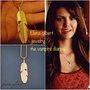 Ciondolo piuma Elena gilbert the vampire diaries vampiri telefilm regalo oro collana