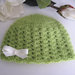 Set coordinato neonato neonata unisex verde legnano cappellino scarpine fatto a mano handmade idea regalo corredino nascita battesimo lana uncinetto