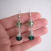 Orecchini cristallo color verde peridot fatti a mano idea regalo handmade