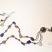 collana crochet con lapislazzuli, corniola, agata