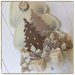 Albero in feltro panna decorato con rametti,abeti e fiocco di feltro panna,beige e marrone
