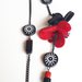 collana con fiori di lana cotta  - Alchimia