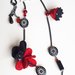 collana con fiori di lana cotta  - Alchimia