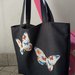 shopper bag invernale con farfalle