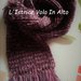 Sciarpa in lana sofficissima, lavorata a mano a telaietto (knitting loom)