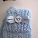 Calzini azzurre neonato fatti a mano idea regalo corredino nascita lana ferri