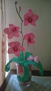 orchidea in vaso di vetro