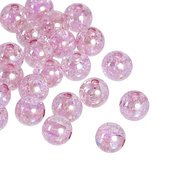 100 Perle perline acrilico ROSA 8mm con foro Matrimonio Accessori sposa Nozze