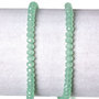 1*Lotto Stock Perle perline in vetro sfaccettato 4 X 3 mm color VERDE decorazioni Accessori bigiotteria, orecchini, bracciali, collane