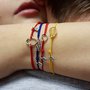 Bracciale di corda con gemma in citrino per il 3. chakra Manipura, fatto a mano