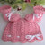 Set neonata cappellino+stivaletti rosa uncinetto