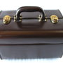 BEAUTY CASE DI PELLE VINTAGE ANNI 80 MADE IN ITALY