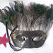 Maschera per carnevale "pavone"