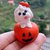 Decorazione per Halloween cane maltese nella zucca, miniatura maltese regalo per amante dei cani