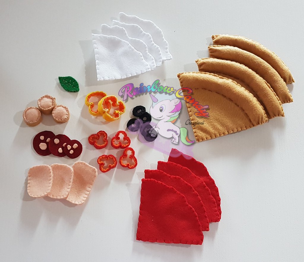 Gioco Di Carta Educativo Per Bambini, Pizza Illustrazione Vettoriale