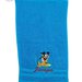 Asciugamano in spugna di cotone azzurra Topolino e Pluto - personalizzato con ricamo del nome - Misure: 50 x 30 cm