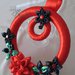 Ghirlanda Fuori Porta di Natale con fiori e campanella