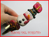 Cerchietto Natale " Pupazzo di neve " omino regalo Capelli accessori Pupazzo di neve dea regalo kawaii headband snowman 