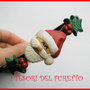 Cerchietto Natale " Babbo Natale agrifoglio " omino regalo Capelli accessori Pupazzo di neve dea regalo kawaii headband snowman 