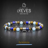 TENNIS  - BRACCIALI REVES FATTI SU MISURA CON PIETRE NATURALI E COMPONENTI IN ARGENTO925, METALLO E ACCIAIO 316L