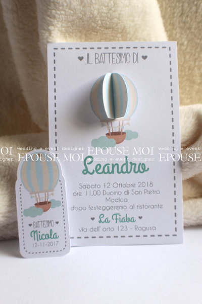 invito battesimo bimbo mongolfiera invito battesimo bimbo mongolfiera