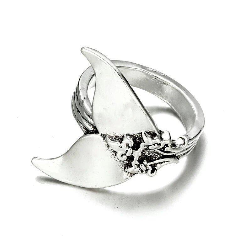 Orecchini A Borchia Minimal Con Sirena O Delfino In Rame Color Argento Per Donna - Foto 3