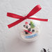 pallina di natale plexiglass con panda natalizio personalizzabile con nome, addobbi natalizi personalizzabili