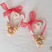 Addobbo natalizio  candycane cuore personalizzabile "Siamo in Tre" idea regalo speciale famiglia 