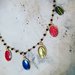 Collana rosario con medagliette sacre