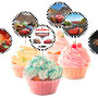 Topper per cupcake CARS per feste di compleanno