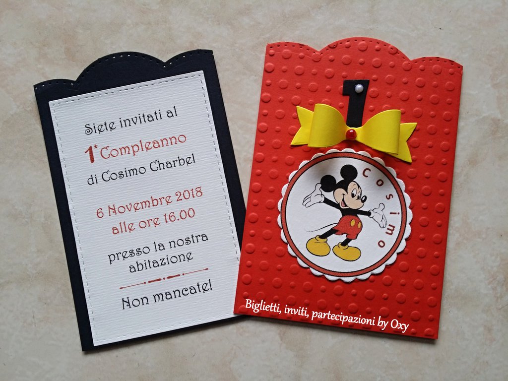 Invito Per Compleanno Topolino