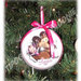 Pallina con foto personalizzata per l'albero di Natale diametro cm 8