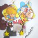 Orecchini carta Gioielli decoupage Iridella vintage Idea regalo Personalizzabili