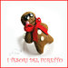 Anello Natale " Gingerbread " pandizenzero pan di zenzero biscotto fimo cernit kawaii idea regalo economica 
