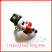 Anello Natale " Pupazzo di neve " omino di neve  fimo cernit kawaii idea regalo economica 