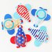 Set di 10 aeroplani di feltro e cotone: le cornici calamitate colorate ed originali per le bomboniere in stoffa del vostro bambino!