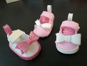 Scarpine porta confetti segnaposto nascita battesimo compleanno scarpetta scarpa portachiavi