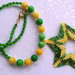 Collana con ciondolo Green Star – Linea Stella Doppia