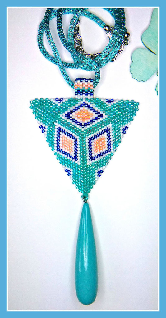 Collana Bohémien Con Ciondolo Rotondo In Turchese - Oro/Antico, 55+5 Cm, Per Donna E Ragazza