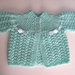 Golfino maglioncino neonata fatto a mano idea regalo nascita lana ferri handmade