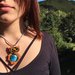 COLLANA GUFO IN SOUTACHE